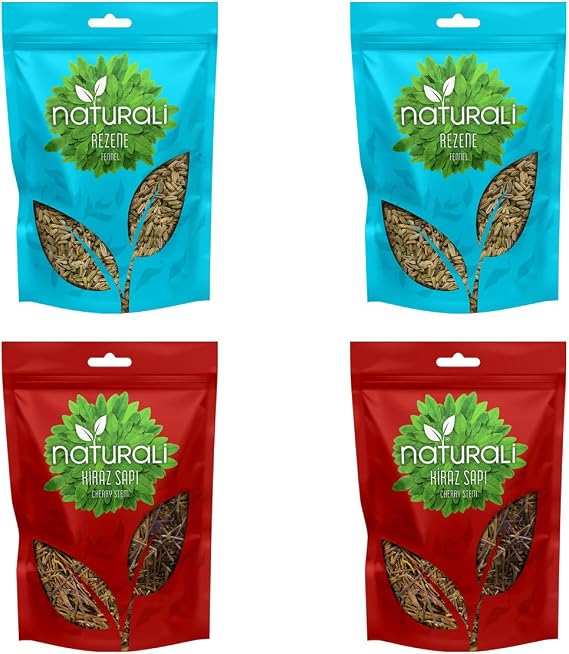 Naturali Rezene Çayı 2 x 100 gr & Kiraz Sapı 2 x 75 gr