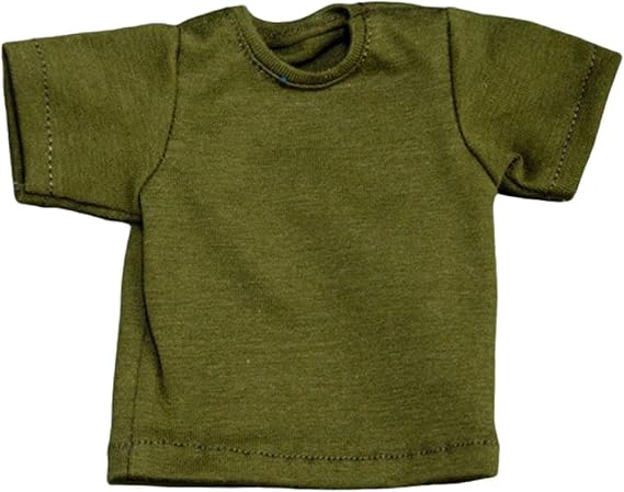 Doll Clothes for 1/6 Scale Figures, Pair of Clothes, T-shirt, Fashionable Costume, Miniature Couple Outfits for 12-inch Figures, Green
