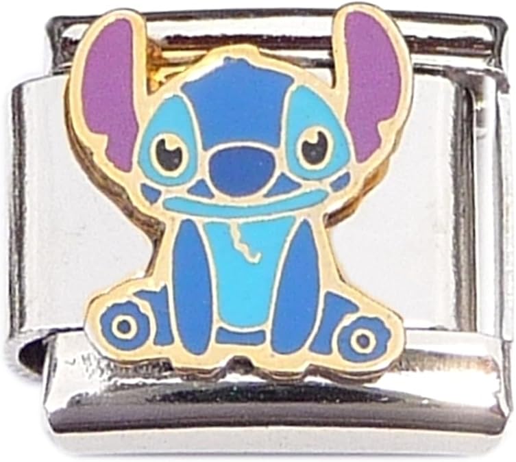 NewCharms Stitch Cartoon Character Alien Italian Charm