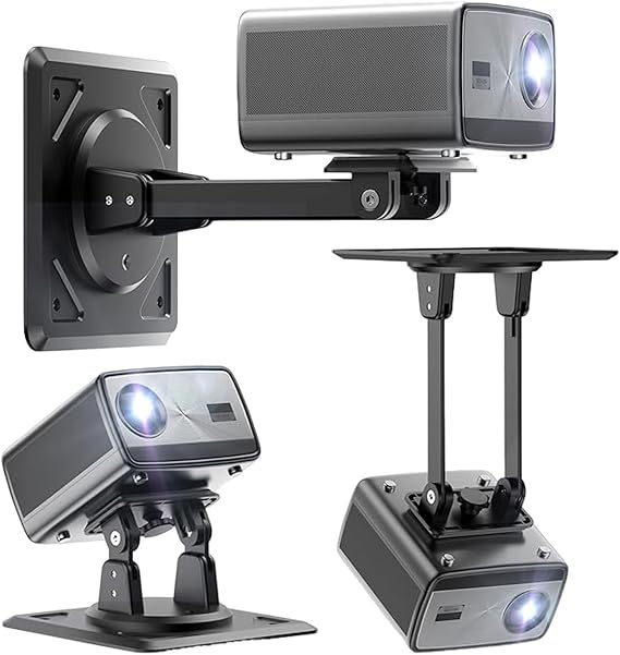 Projector Mount Ceiling 3-in-1 for Ceiling 360° Rotating Projector Wall