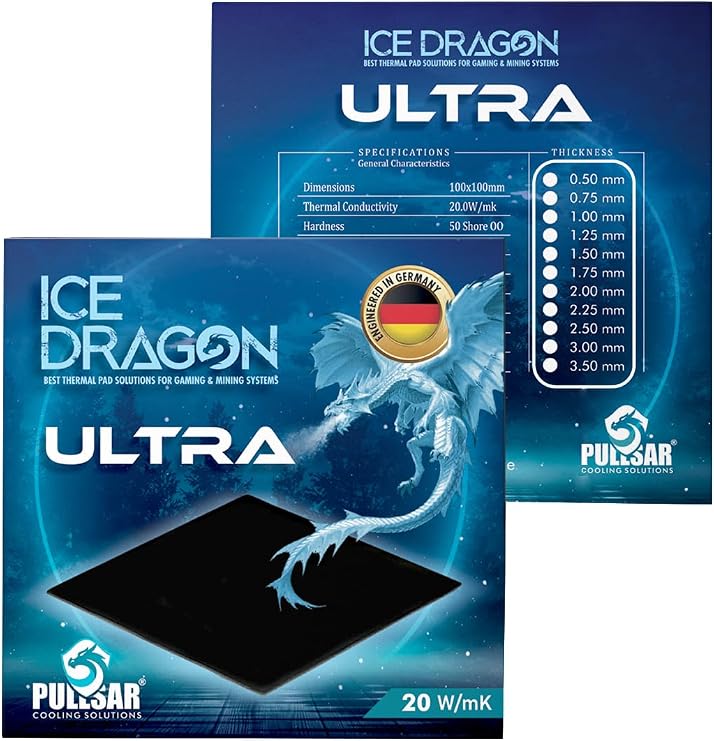 Pullsar Ice Dragon® Ultra/Thermal - Thermal pad / 20.0 Wm*k /100 * 50 (1.25)