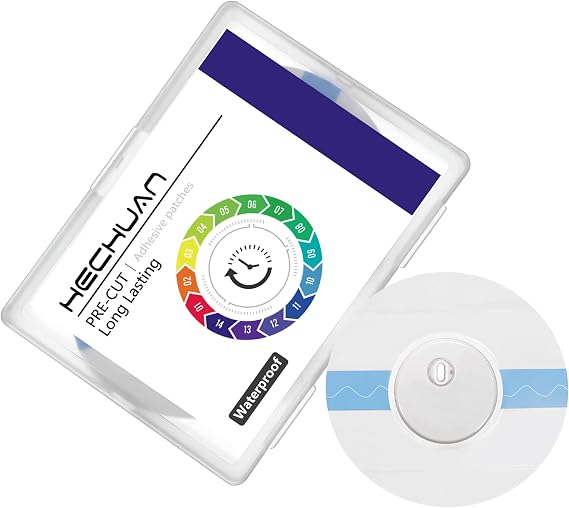 Sensor Covers for Libre 2/3/Plus, 60 Pack Waterproof CGM Adhesive Patches