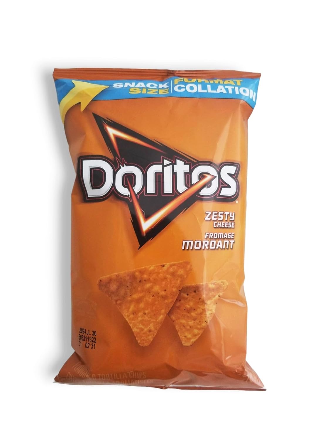 Doritos Zesty Cheese 70g 2.46 ounces - Imported from Canada