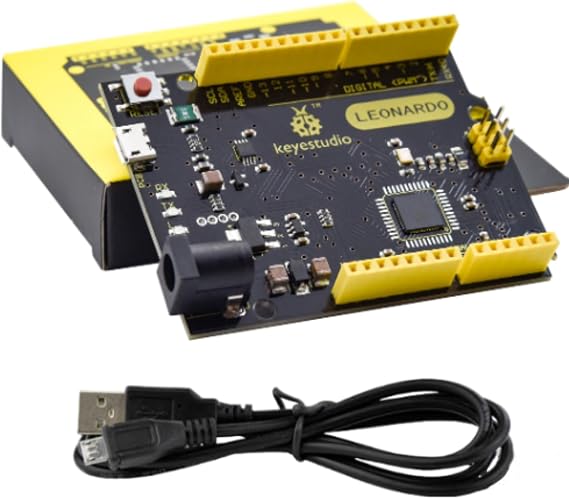KEYESTUDIO Leonardo R3 Atmega32u4 Development Board with USB Cable for Arduino Starter Kit