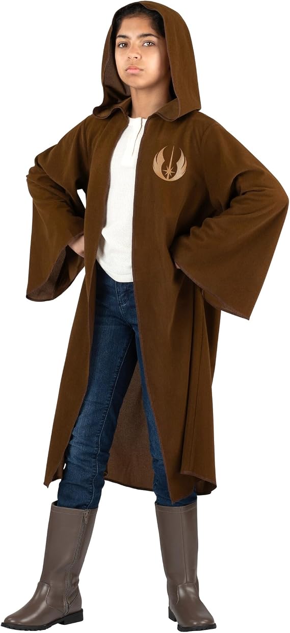 Star Wars Jedi Knight Official Youth Hallloween Costume Accessory - Hooded Cloak with Republic Insignia Multi