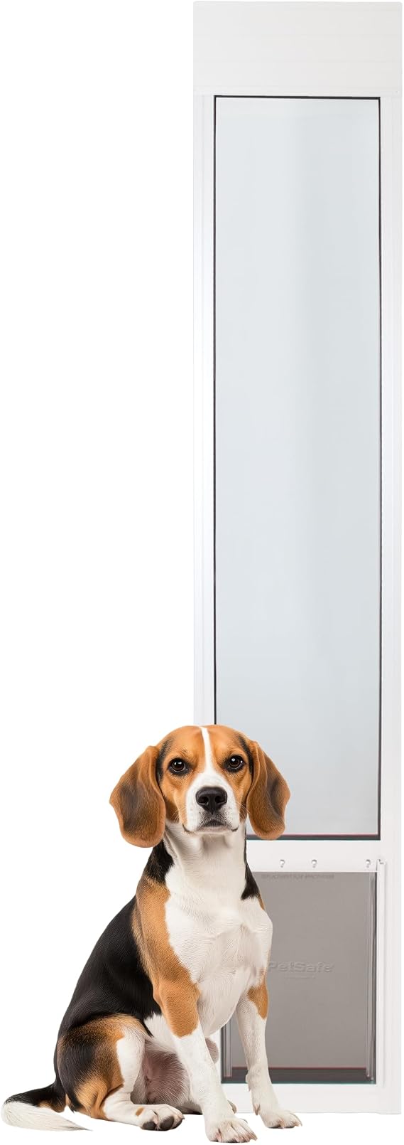 PetSafe Sliding Glass Pet Door, 1 Piece, Medium Dogs to 40 lb, White
