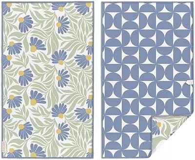WerkShoppe Blue Coneflower Microfiber Towel