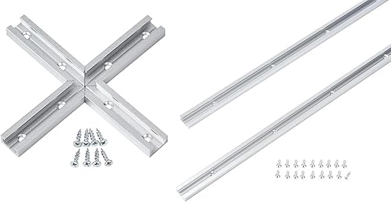 36 Inch x2 Universal T track with Intersection Kit x1
