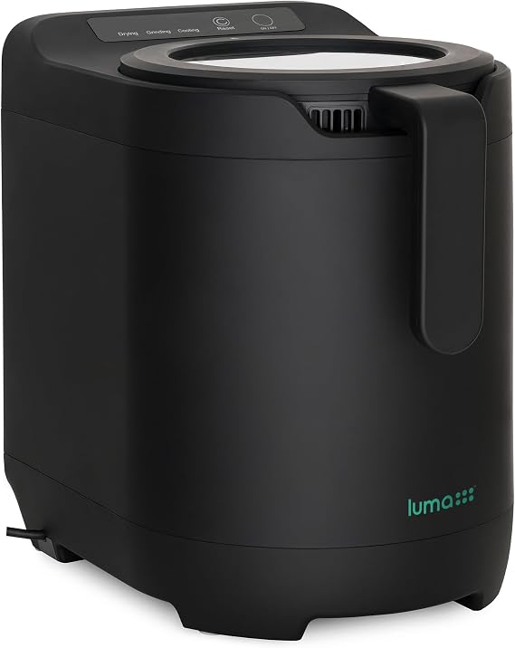 Luma by Newair Electric Composter for Kitchen | 2.5L Odorless Kitchen Composter | Dishwasher Safe Indoor Compost Machine | 90% Volume Reduction in 3-6 Hours