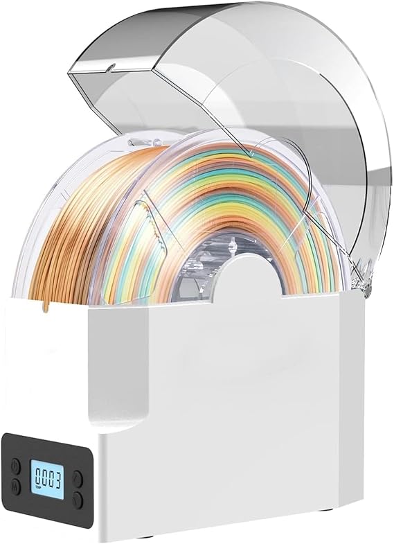 3D Printer Filament Dryer Box, Filament Storage Box, Keep Filament Dry During 3D Printing, Adjustable Temperature & Timing, Compatible with 0.5kg /1kg 1.75mm /2.85mm /3.00mm Filament