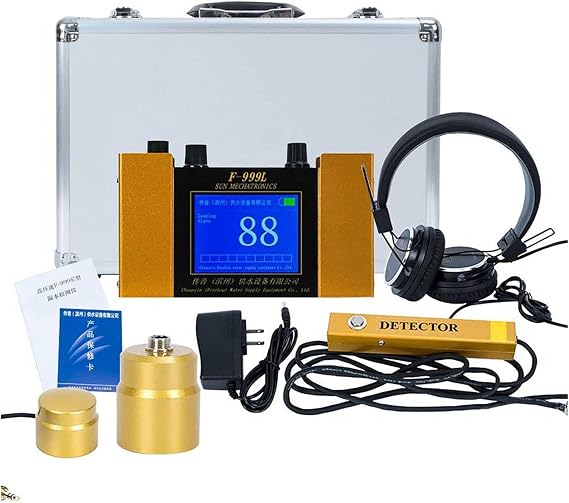 Water Leak geophone Sensor, Underground Pipe Water Leak Detector Hidden Pipe Leak Sensor with Headset for Home and Outdoor Use