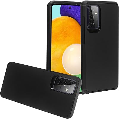 for Samsung Galaxy A72 4G5G SM-A725A726 - Rubberized Phone Case - AH2 Black