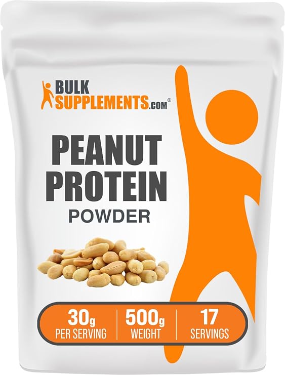 Peanut Protein Powder - Peanut Protein Flour, Gluten Free, 30g per Serving, 500g (1.1 lbs) (Pack of 1)