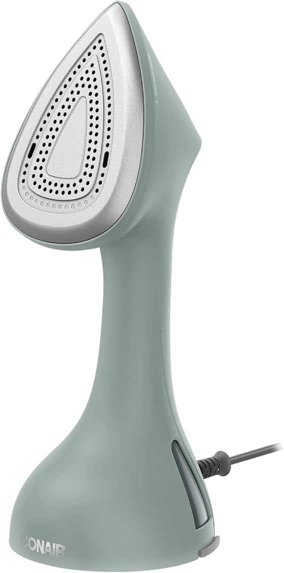 Conair 2-in-1 Iron and Garment Steamer, Aluminum Soleplate, 1700W, Green