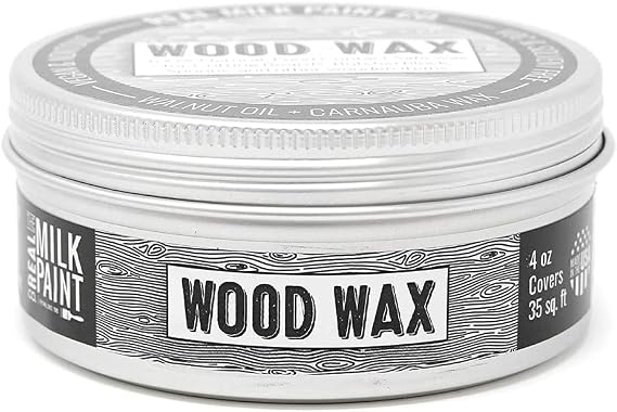 Real Milk Paint, Wood Wax for Finishing, Unfinished Furniture, Cutting Boards, Butcher Blocks, Food Grade, Vegan, 4 oz