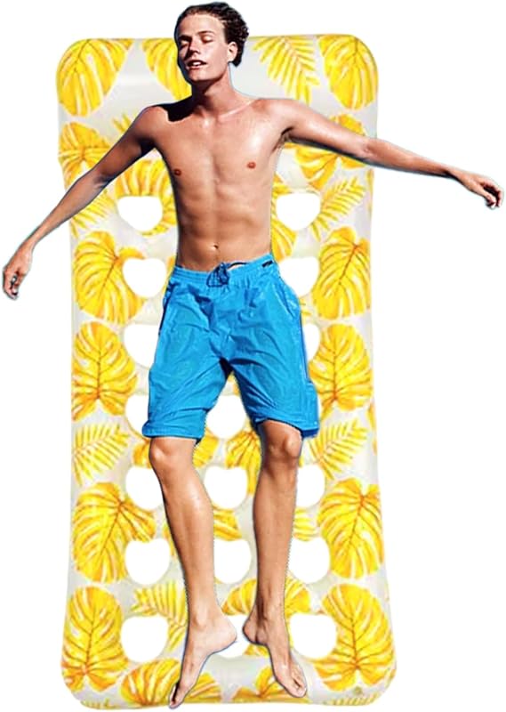 Float for Adults Floating Water Lounge Sunbathing Bed