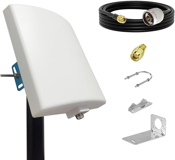 SignalPlus Long Range Outdoor Directional WiFi Antenna Dual Band 2.4GHz/ 5.8GHz for WiFi Router/WiFi Access Point/AP