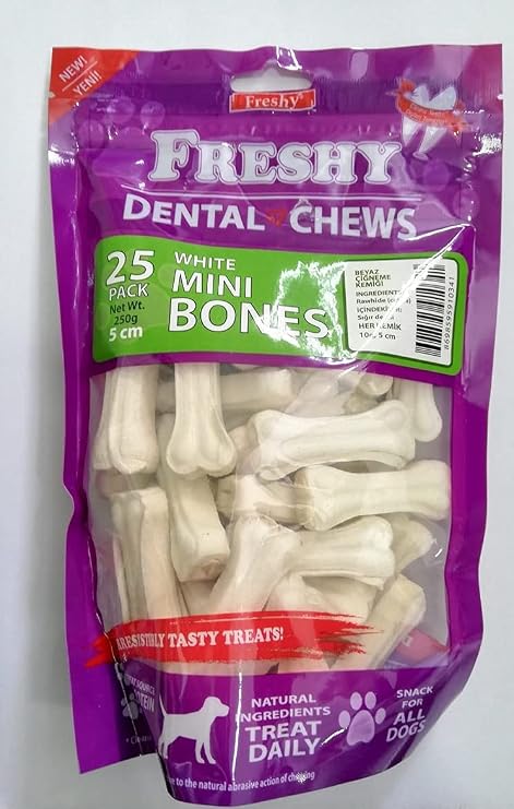 İREM Freshy Dental Mini bones Milky Dog Chew Bone 25 Pieces.250 gr
