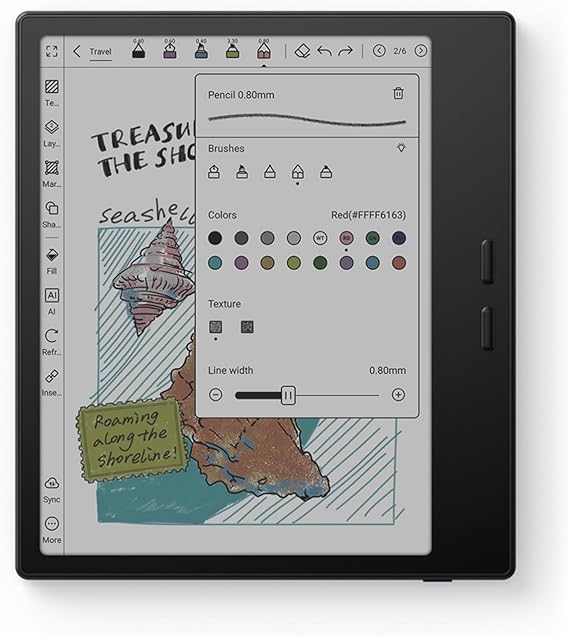 BOOX Tablet Go Color 7 Gen II E Ink Tablet 4G 64G Support Active Stylus InkSense (Black)