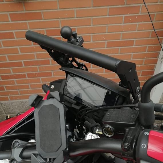 Windshield Mount GPS Navigation Bracket Phone Holder for CB500X 2017-2024 | 22mm Expansion Bar, Vibration-proof Phone Mount, Rust-resistant GPS Stand, Off-Road/Touring Accessories, Easy Installation