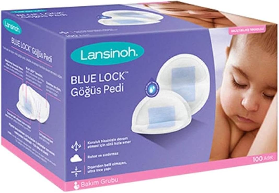 Lansinoh Blue Lock Göğüs Pedi, 100'lü Paket TYC00355672293