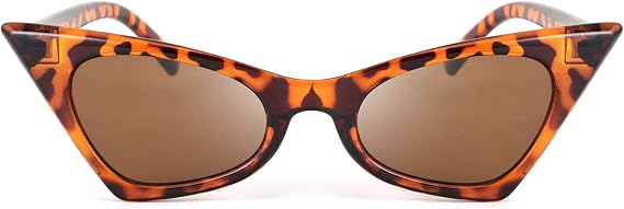 FEISEDY Small Cat Eye Sunglasses Vintage Square Shade Women Eyewear B2291