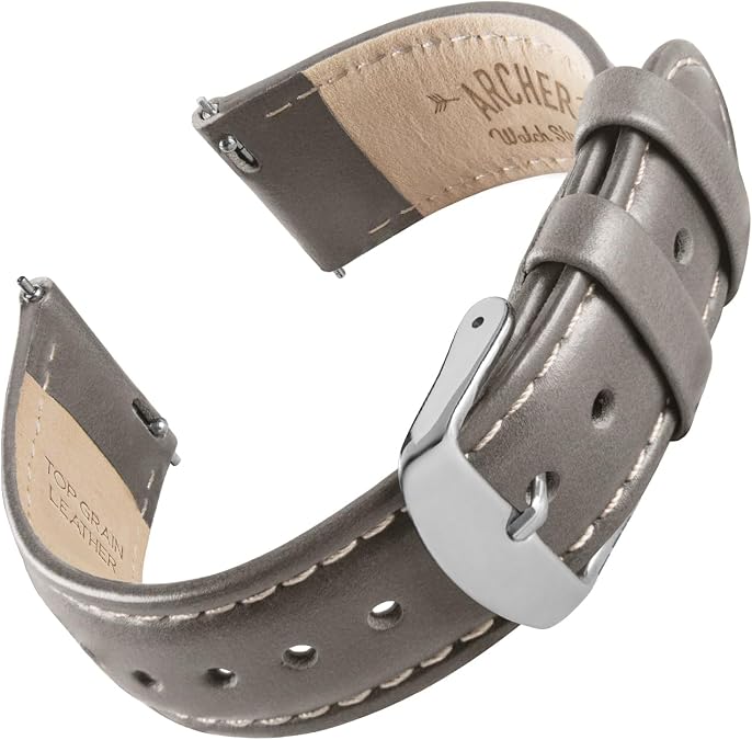 Archer Watch Straps - Top Grain Leather Quick Release Watch Bands