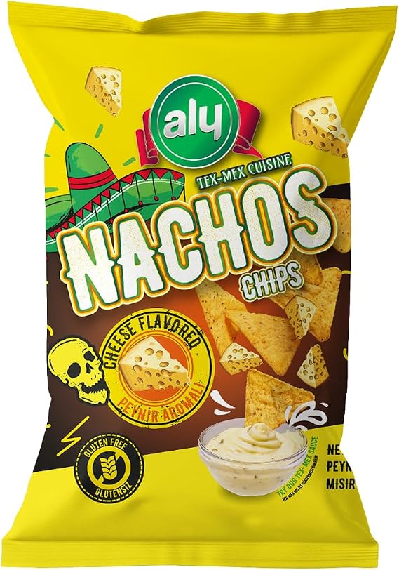 Aly Peynir Aromalı Glutensiz Nachos Cips 225 Gr