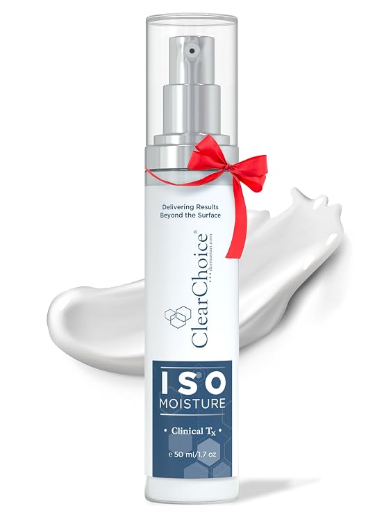 Clear Choice ISO Moisture Hydrating Face Moisturizer with Green Tea, Centella Asiatica & Hyaluronic Acid, Anti-Aging, All-Day Hydration, Lightweight, Non-Greasy Formula for All Skin Types, 1.7 oz