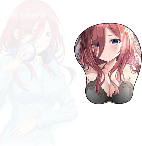Anime Mouse pad The Quintessential Quintuplets Nakano Miku Kawaii Anime Girl Mouse Pads 3D Wrist Rest Mouse Mats