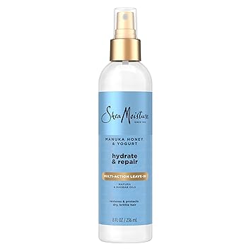 Shea Moisture Multi-Action Leave-In Conditioner Manuka Honey And Yogurt For Damaged Hair Sulfate Free Conditioner Spray 8 Oz | SheaMoisture