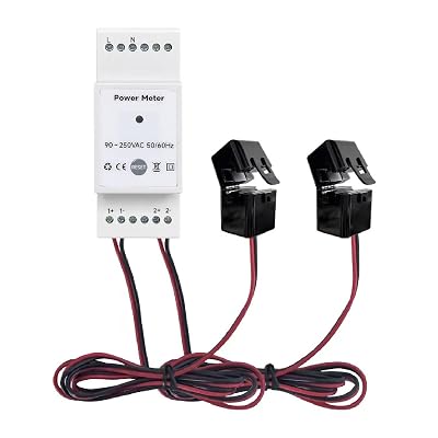 Power Meter Single Phase Voltage Current KWh Monitoring Meter 90-250VAC Real Time Energy Consumption 500A CT Clamp Tuya Smart Life APP Support