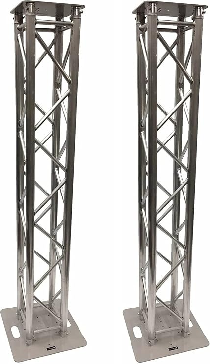(2) DJ Lighting Aluminum Truss Light Weight Dual 6.56 ft Totem System Moving Head