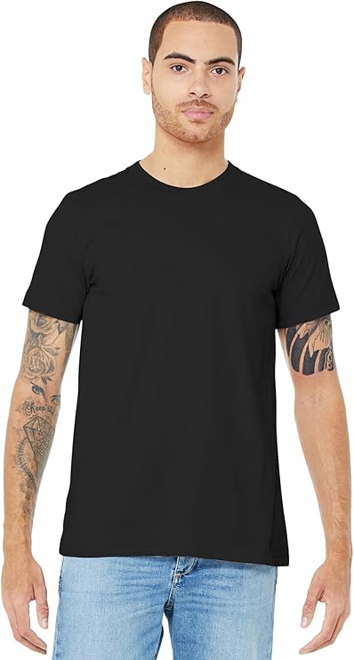 Bella+Canvas Men's Taped Shoulders Crewneck T-Shirt