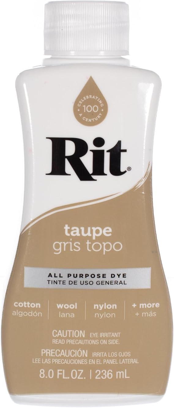 Rit Dye Liquid Wide Selection of Colors 8 Oz. (Taupe)