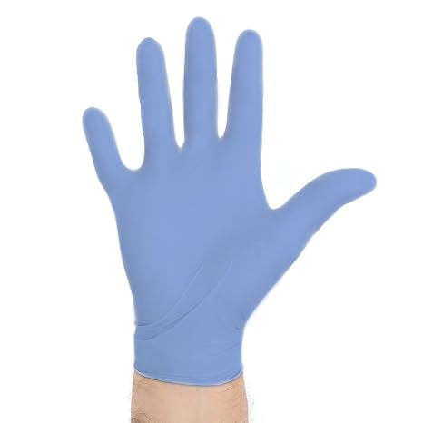 Halyard Health 43936-Case Aquasoft Blue Nitrile Exam Gloves, X-Large (Pack of 2500)