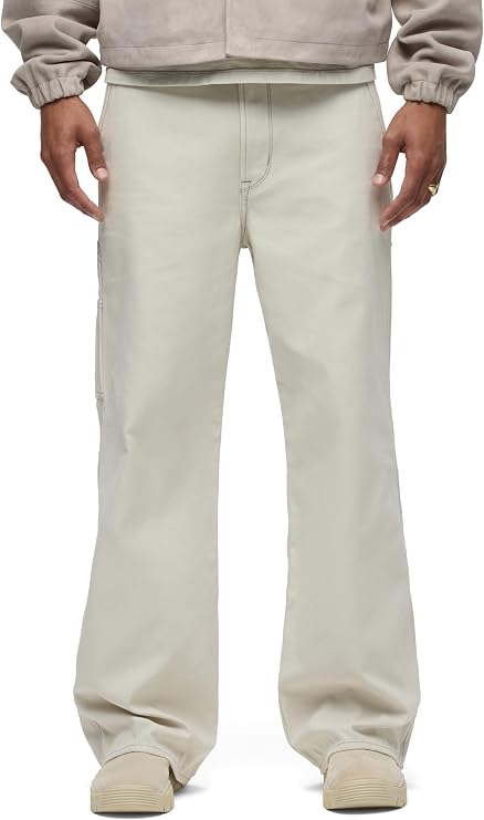 HUDSON Men's Luca Relaxed Fit Wide Leg Carpenter Pant