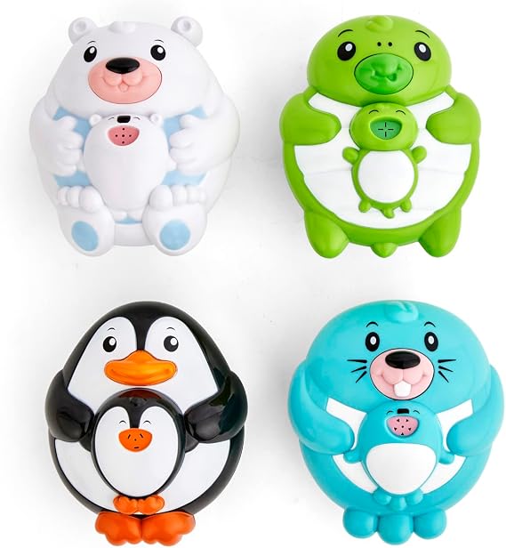 Kidoozie - Splish 'N Splash Squirting Friends - Toddler Bath Toy