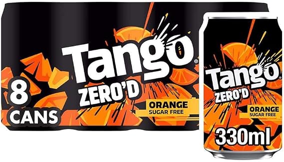 Tango Orange Sugar Free 330ml (Pack of 8)