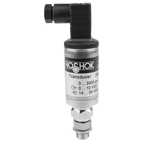 NOSHOK 200 Series High Performance Voltage Output Pressure Transducer,lt;= 10000, 14-30 VDC, 0-10 VDC 3-Wire Output, 0-5 VDC Output, 0-10000 psig Pressure Range, +/-0.5% Accuracy, 7/16"-20 UNF