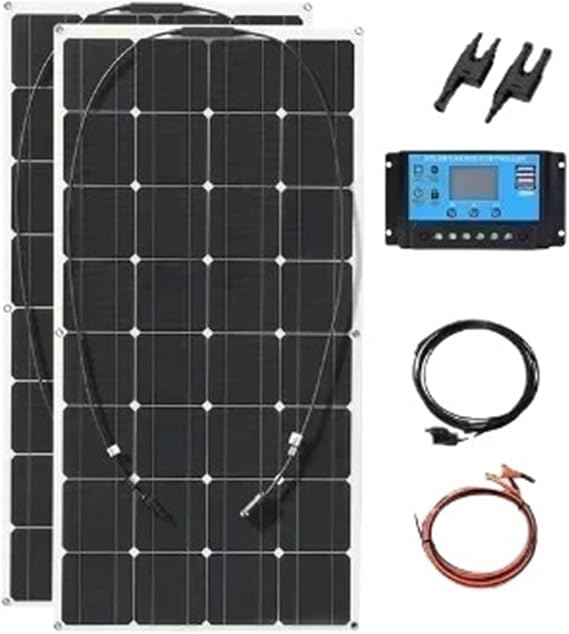 2000W Solar Panel System Kits For Home With 1000W 2000W Solar Panel 100A Charge Controller(2PCS with Controller)
