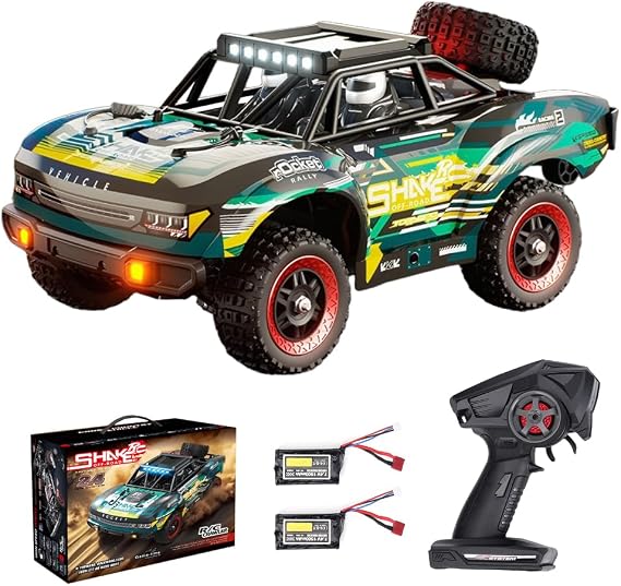 1:18 RC Cars, High Speed Remote Control Car, 4WD RC Truck (Green)