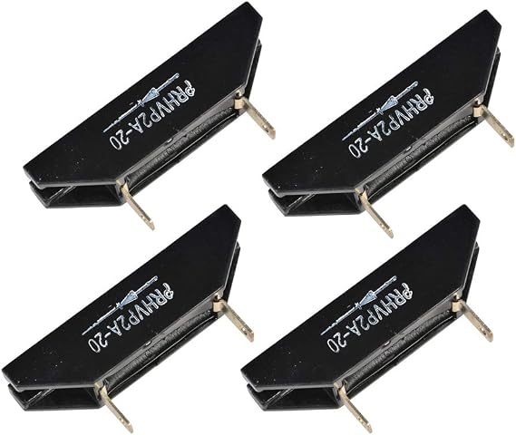 Comimark 4Pcs 20000V 20KV 2A PRHVP 2A-20 Single Phase Rectifier High-Voltage Diodes 181975mm