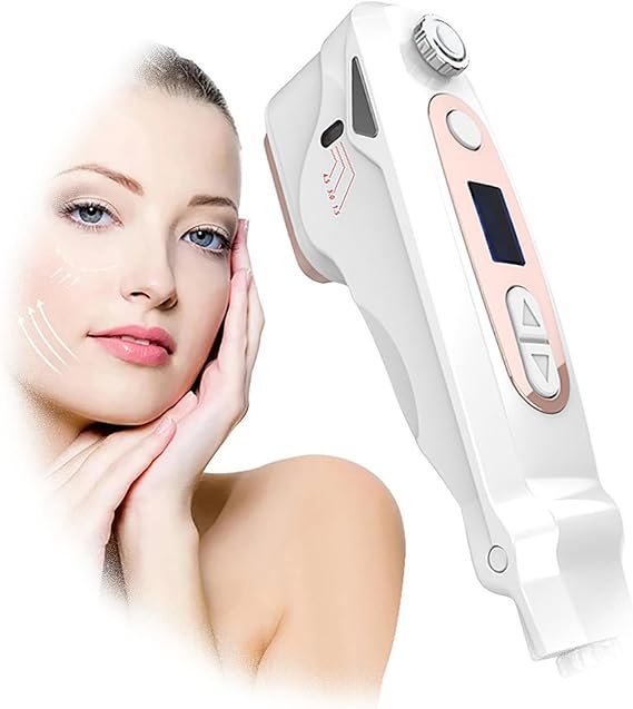 Generic Mini Hifu Face Lifting Beauty Machine Anti-Age Skin Tightening Wrinkle Removal Equipment Skin Care Device for Salon Home Use, White