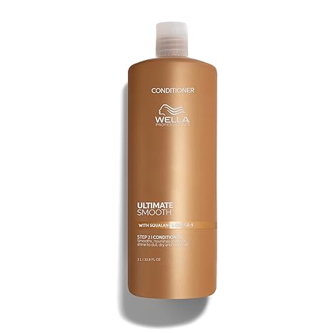 Wella Professionals ULTIMATE SMOOTH Conditioner | Treatment for Dry, Frizzy Hair | Nourishes, Smooths & Adds a Silky Shine | With Squalane & Omega 9 | Color Safe