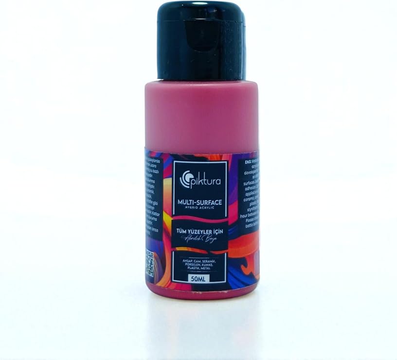 Akrilik Multisurface Boya 50ml (Mercan Kırmızı, 50 Mililitre)