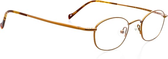 Optical Eyewear - Modified Oval Shape, Metal Full Rim Frame - for Women or Men Prescription Eyeglasses RX