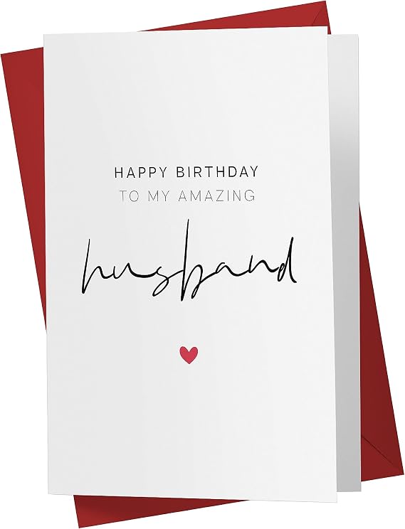 Karto Sweet Birthday Card for Husband - Simple 2.0