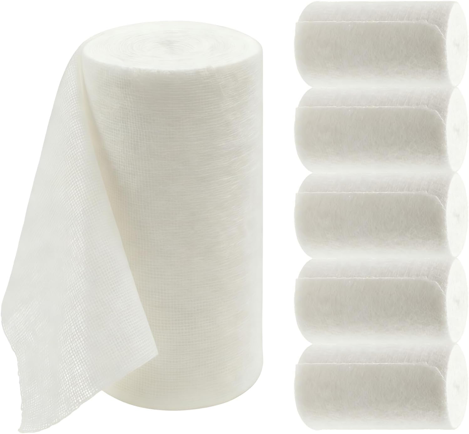 6 Rolls Cast Padding Body Casts Soft Under cast Padding Kit Plaster Gauze Bandages Cast Bandages DIY Projects Bandages for Art Crafts,4 Inch X 8.8 ft