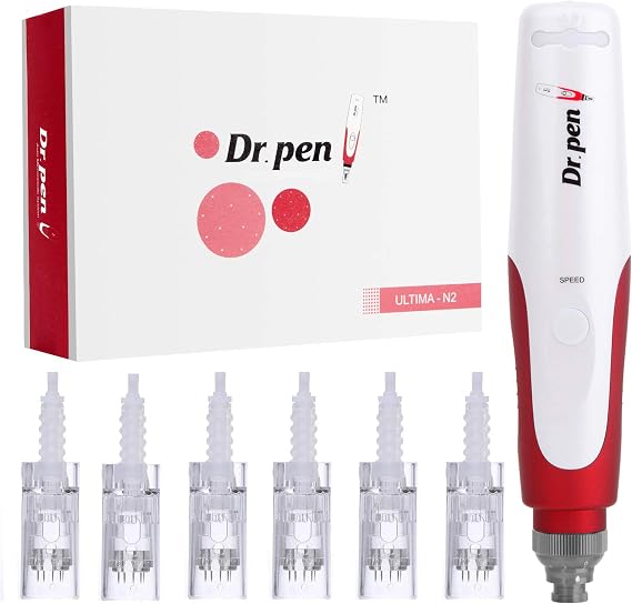 Dr. Pen Ultima N2 Profesyonel Microneedling Kalem Kablosuz Elektrikli Cilt Onarım Araçları 6 Adet 12 Pin Yedek Kartuşlu